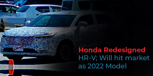 Honda Redesigned HR-V; Will hit market as 2022 Model