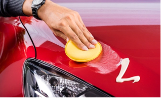 Applying vehicle wax is the final detail of a vehicle wash or broad detail. 